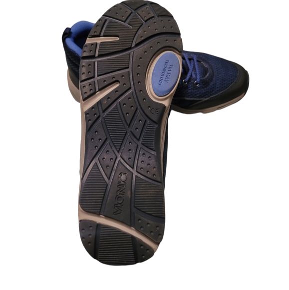 Vionic Cypress Size 8 Women's Blue Suede Mesh Water Resistant Hiking Shoes Boots - Picture 8 of 10